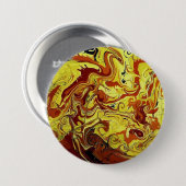 Abstract ontwerp Dragon Fire Speld/ Ronde Button 7,6 Cm (Voorkant /achterkant)