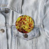 Abstract ontwerp Dragon Fire Speld/ Ronde Button 7,6 Cm (In situ)