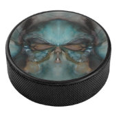 Abstract ontwerp eng Viking-masker Hockey Puck (3/4)