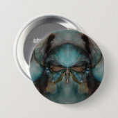 Abstract ontwerp eng Viking-masker Ronde Button 7,6 Cm (Voorkant /achterkant)