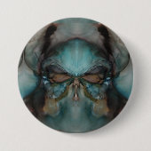 Abstract ontwerp eng Viking-masker Ronde Button 7,6 Cm (Voorkant)