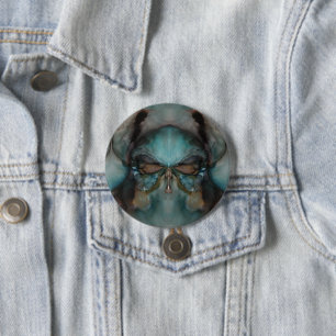 Abstract ontwerp eng Viking-masker Ronde Button 7,6 Cm