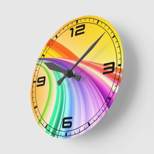 Abstract ontwerp Geel Oranje achtergrondbanner Ronde Klok (Hoek)