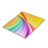 Abstract ontwerp Geel Oranje achtergrondbanner Tegeltje (Zijkant)