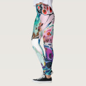 Abstract ontwerp, gemarmerde Leggings patronen (Links)