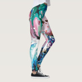 Abstract ontwerp, gemarmerde Leggings patronen (Rechts)