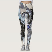 Abstract ontwerp, gemarmerde Leggings patronen (Voorkant)