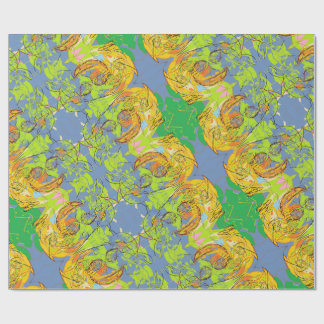 abstract ontwerp gezicht cadeaupapier