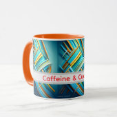 abstract ontwerp grappige mok voor vriendin (Voorkant links)