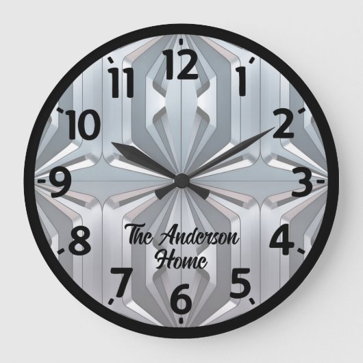 Abstract ontwerp grote klok (Voorkant)