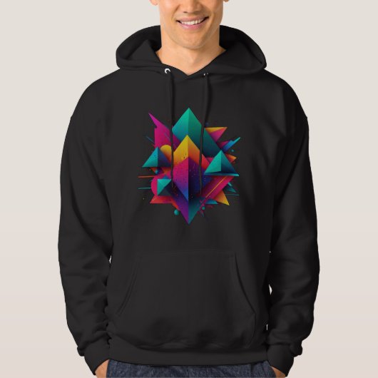 abstract ontwerp hoodie (Voorkant)