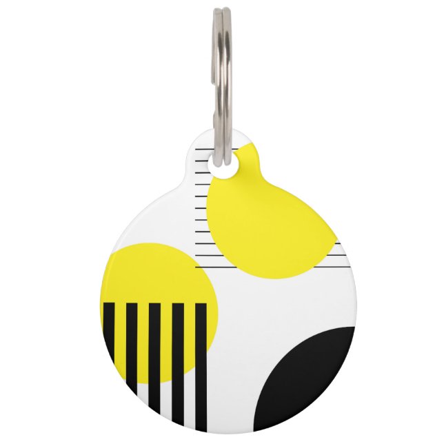 Abstract ontwerp huisdierpenning (Voorkant)