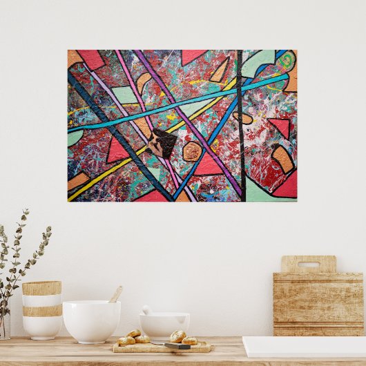 Abstract ontwerp I afdrukken Poster (Keuken)