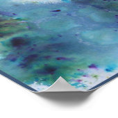 Abstract ontwerp in blauw. poster (Hoek)