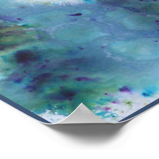 Abstract ontwerp in blauw. poster (Hoek)