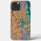Abstract ontwerp in levendige kleuren iPhone case (Achterkant)