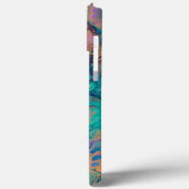 Abstract ontwerp in levendige kleuren iPhone case (Achterkant / Links)