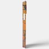 Abstract ontwerp in levendige kleuren iPhone case (Achterkant / Rechts)