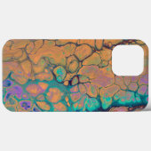 Abstract ontwerp in levendige kleuren iPhone case (Achterkant (horizontaal))