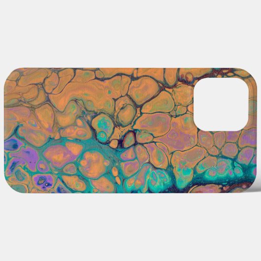 Abstract ontwerp in levendige kleuren iPhone case (Achterkant (horizontaal))