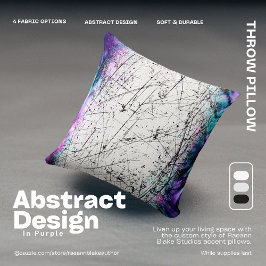 Abstract ontwerp in Paarse Sierkussen