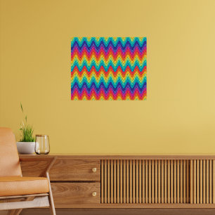 Abstract ontwerp in regenboogkleuren poster