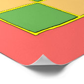 Abstract ontwerp in vierkanten poster (Hoek)