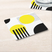 Abstract ontwerp kartonnen onderzetters (Schuin)