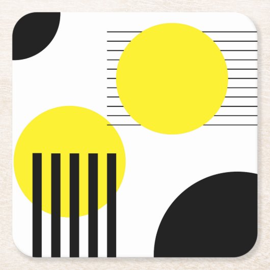 Abstract ontwerp kartonnen onderzetters (Voorkant)