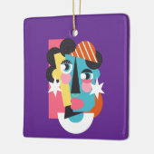 Abstract ontwerp keramisch ornament (Links)