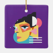 Abstract ontwerp keramisch ornament (Achterkant)