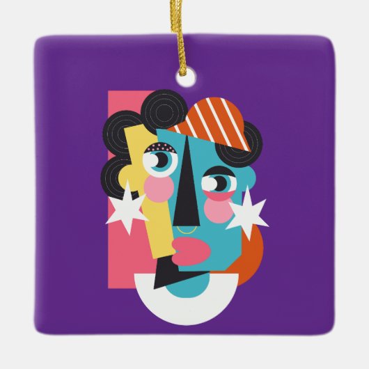 Abstract ontwerp keramisch ornament (Voorkant)
