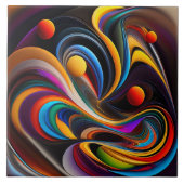 Abstract ontwerp keramische Tegel Tegeltje (Voorkant)