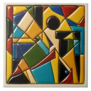 Abstract ontwerp keramische Tegel Tegeltje