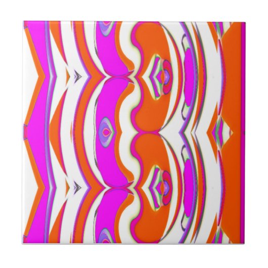 Abstract ontwerp keramische Tegel Tegeltje (Voorkant)