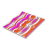 Abstract ontwerp keramische Tegel Tegeltje (Zijkant)