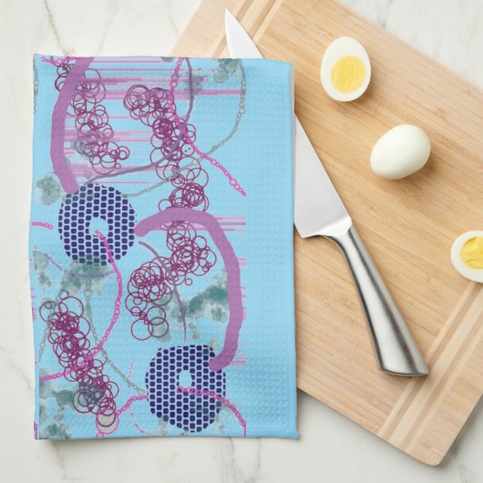 Abstract ontwerp keukenhanddoek (Quarter Fold)