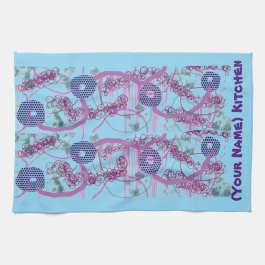 Abstract ontwerp keukenhanddoek (Horizontaal)