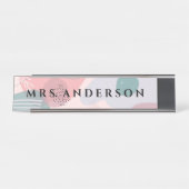 Abstract ontwerp | Kindergarten Naam van het leerb Bureau Naambordje (Voorkant)