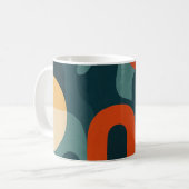 Abstract ontwerp koffiemok (Voorkant links)