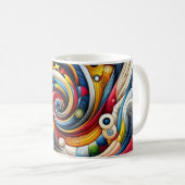 abstract ontwerp koffiemok (Voorkant rechts)