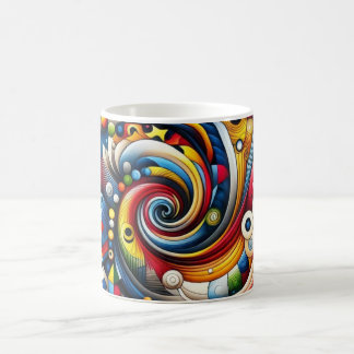 abstract ontwerp koffiemok