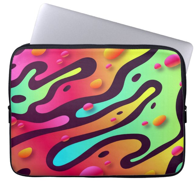 Abstract ontwerp laptop sleeve (Voorkant)