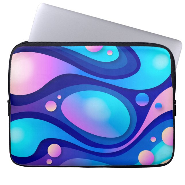 Abstract ontwerp laptophoes laptop sleeve (Voorkant)
