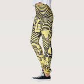 abstract ontwerp Leggings (Links)