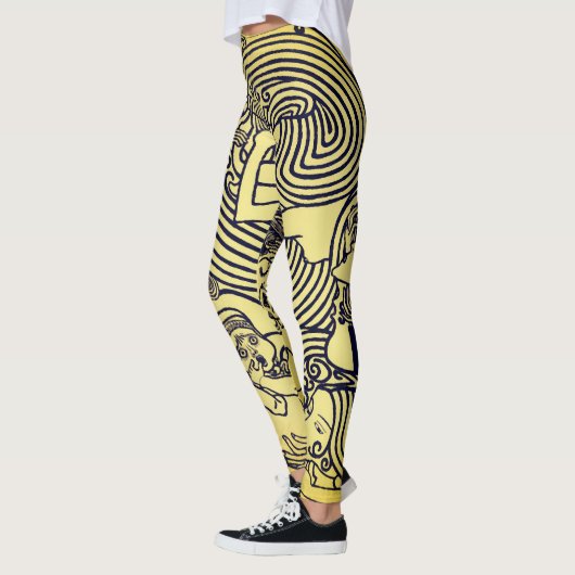  abstract ontwerp Leggings (Links)