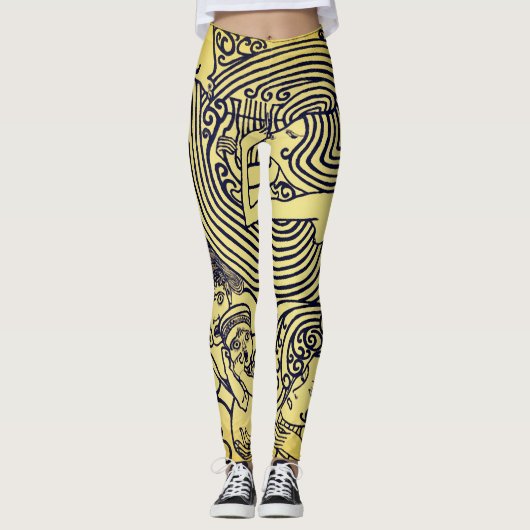 abstract ontwerp Leggings (Voorkant)
