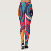 Abstract ontwerp-Leggings Leggings (Achterkant)