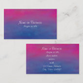 Abstract ontwerp magenta Sky Visitekaartje (Voorkant / Achterkant)