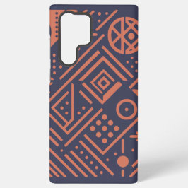 Abstract ontwerp met geometrische vormen samsung galaxy hoesje
